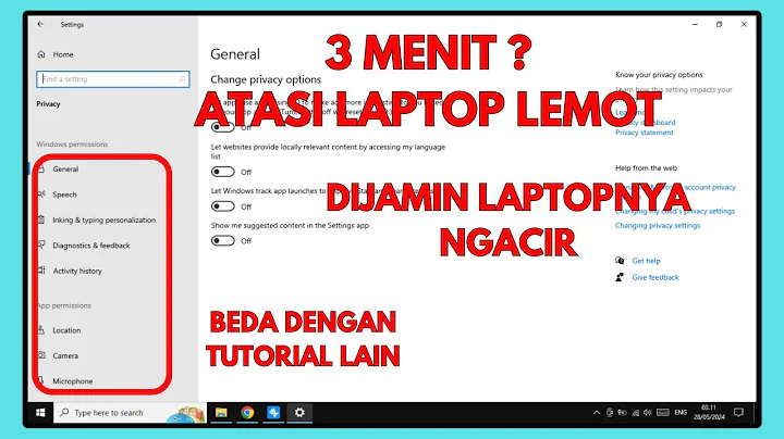 ✅ Cara Mengatasi Laptop Lemot Windows 10 || 100% Berhasil