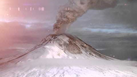 Animating a still ( Active Volcano )