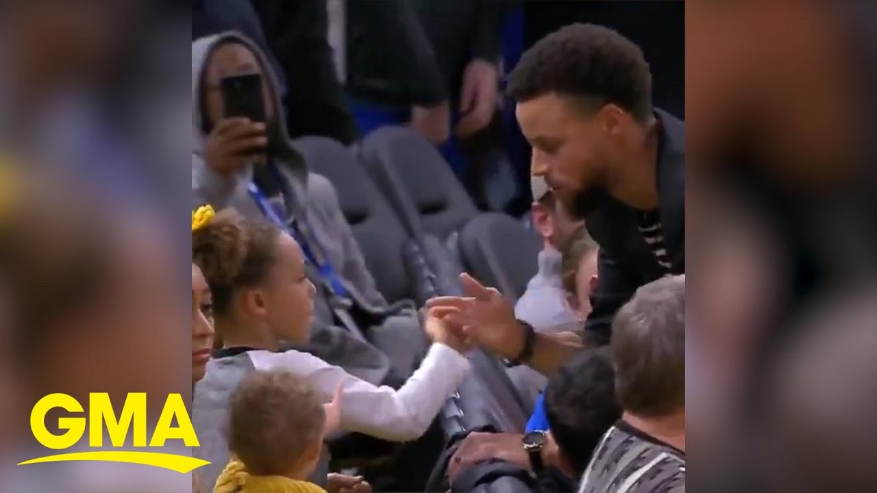 Steph Curry And His Daughter Have The Cutest Handshake Youtube