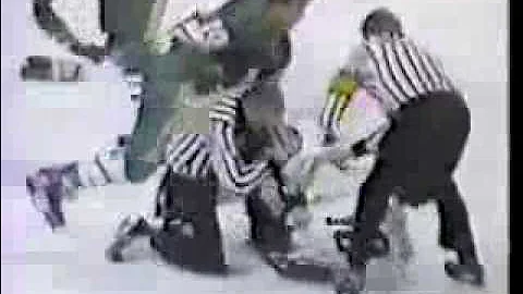 North Stars/Bruins Brawl; Wensink Challenges Minne...