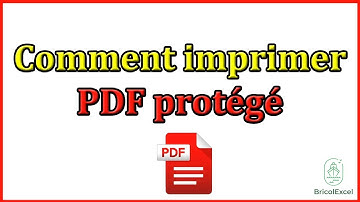 Comment imprimer un pdf protégé
