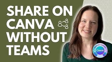 How to Share a Canva Design Without a Canva Teams Plan