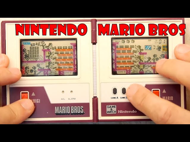 Retro Classic Nintendo Game and Watch - Mario Bros - YouTube