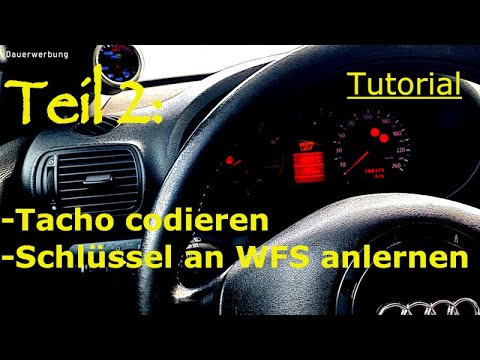 Tutorial: Teil 2 - Audi A3 Tacho codieren & Schlüssel an Wegfahrsperre anlernen #vcds