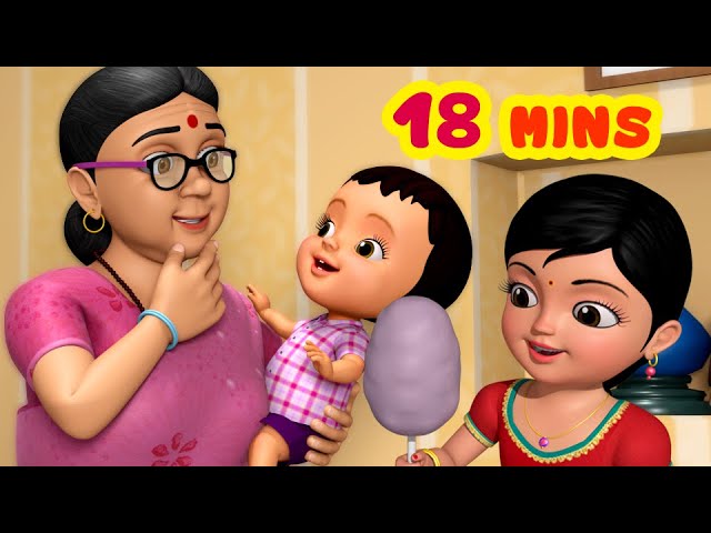 பாட்டி பாட்டி  செல்ல  பாட்டி | Tamil Rhymes for Children | Infobells class=