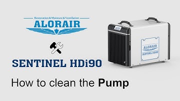 Sentinel HDi90 Crawl Spsce Dehumidifier Clean the Pump
