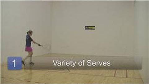 Racquetball : Racquetball Serving Tips