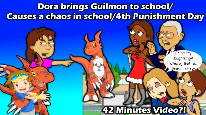 Dora brings Guilmon to school/Causes a chaos in sc...