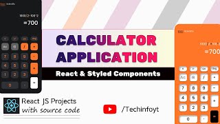 React Calculator Application | Build Calculator With Reactjs | Complete Reactjs Projects(Hindi/Urdu) screenshot 5