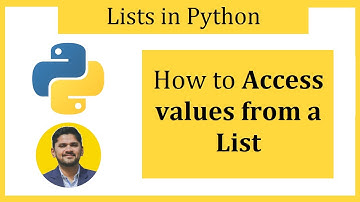 How to Access values from a List in Python
