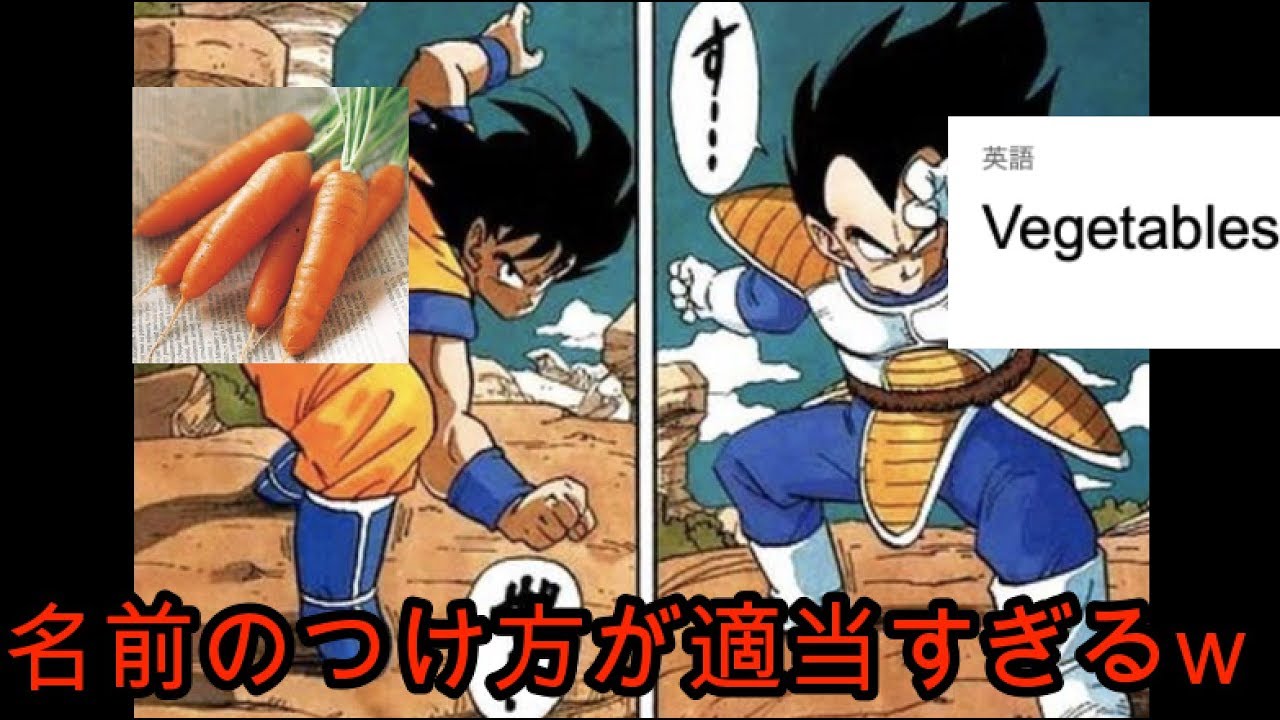 ツッコミ ドラゴンボールのキャラの名前のつけ方が適当すぎる Youtube