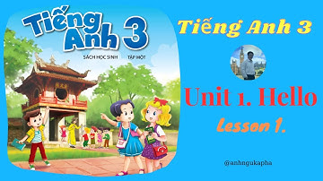 Tiếng Anh lớp 3, Tập một , Bộ sách Global Success, Unit 1 Hello, Lesson 1