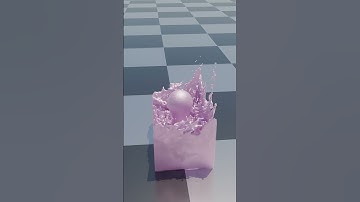 Blender fluid sim 09 #blender #fluidsim #satisfying  #shorts #short