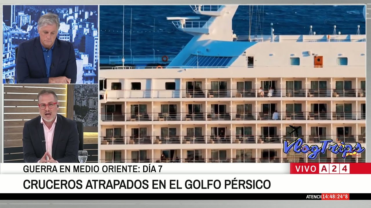 🔴 CRUCEROS ATRAPADOS EN EL GOLFO PÉRSICO EN MEDIO DE LA GUERRA EN MEDIO ORIENTE