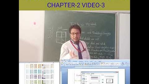 Class-6 Topic-Table in MS Word Chapter-2 Video-3