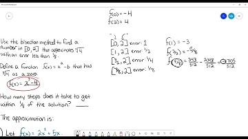 Calculus 1: Problem Set 5 (IVT & Bisection Method + Limits #4)