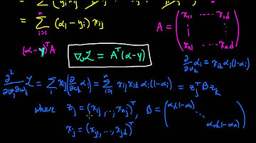 (ML 15.6) Logistic regression (binary) - computing the Hessian