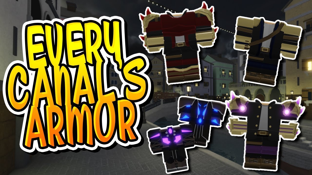 All New The Canal S Armors In Dungeon Quest Roblox Youtube