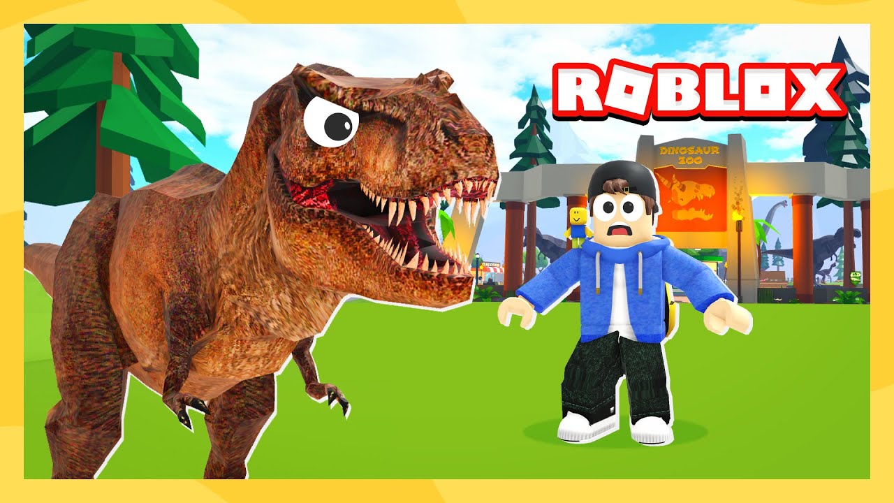 CONSEGUI CRIAR UM ZOOLÓGICO DE DINOSSAUROS NO ROBLOX!! (Dinosaur Zoo Tycoon🦕)  