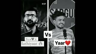 Yaar❤️ || Vabby🥀 vs Sargun Tyagi🌷 || Vabby Shayari Status😎 || Sargun Tyagi ki shayri screenshot 2