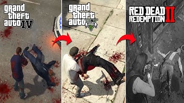 COMBAT & PHYSICS : GTA 4 VS GTA 5 VS RDR 2