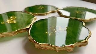 Epoksi Bardak Altlığı Yapımı #2  - Free Form Epoxy Resin Coaster - DIY