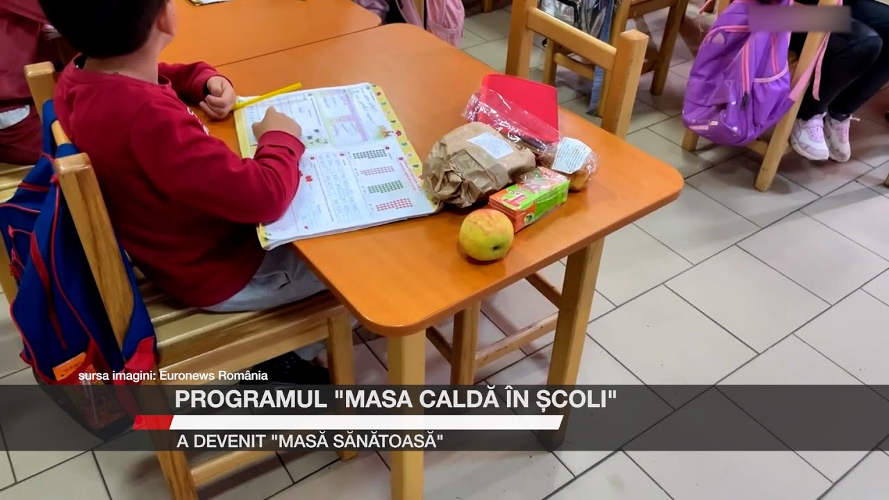 Programul “Masa caldă în școli” a devenit “Masă sănătoasă”