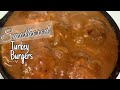 Smothered Turkey Burgers w Homemade Onion Gravy | Hamburger Steaks | Salisbury Steak