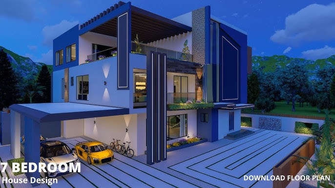 2022 Modern House Design (26M X 17M) With Swimming Pool | 7 Bedrooms With  Estimate Cost. - Youtube