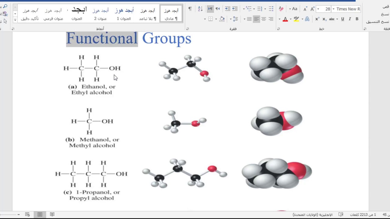 تسمية المركبات العضوية !