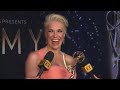 Hannah waddingham being hilariously chaotic at the emmys