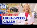 Highspeed sydney car crash  9 news australia
