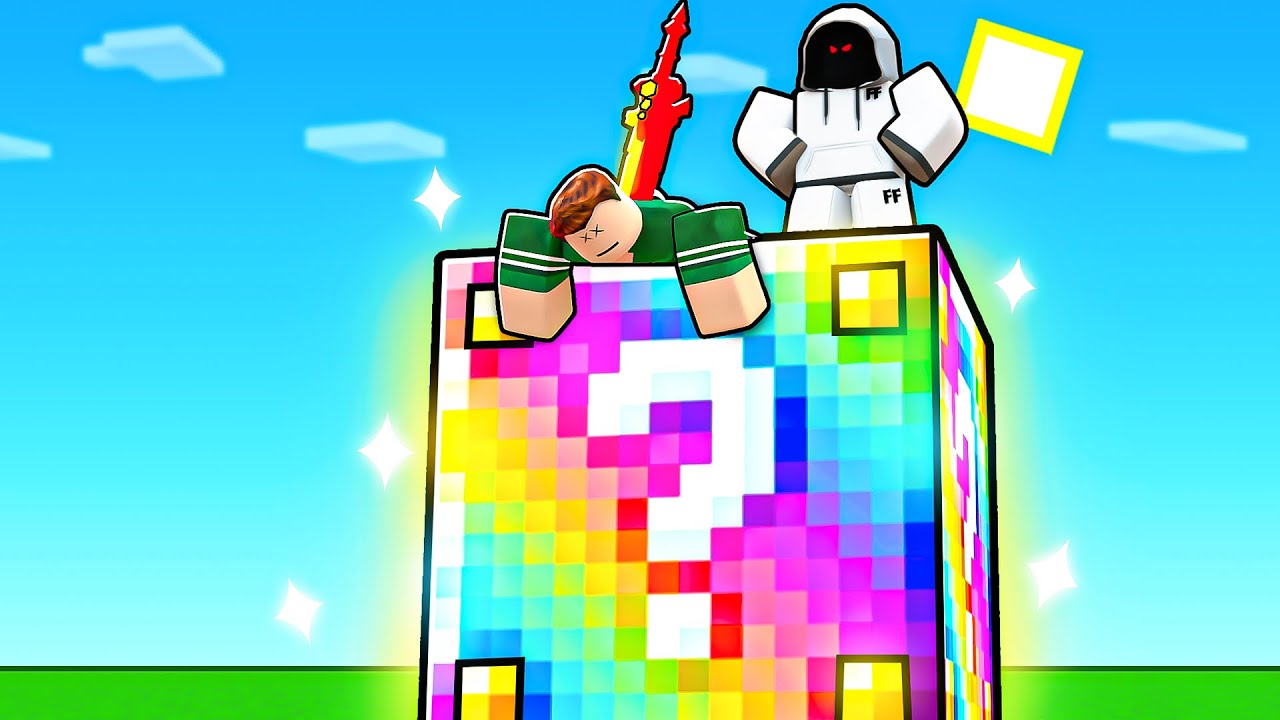Silky Games on X: NEW Lucky Block Battlegrounds Update!🌈Rainbow Blocks  added and more! Play here:    / X