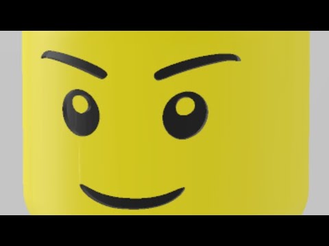 3D Lego head - YouTube