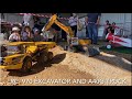 1/14 scale Kabolite RC 970 excavator and A40G on display at wings wine and wheels airshow 2021