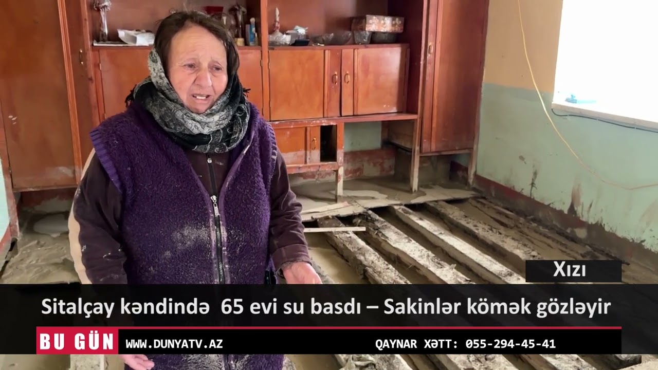 Xızının Sitalçay kəndində  65 evi su basdı – Sakinlər kömək gözləyir