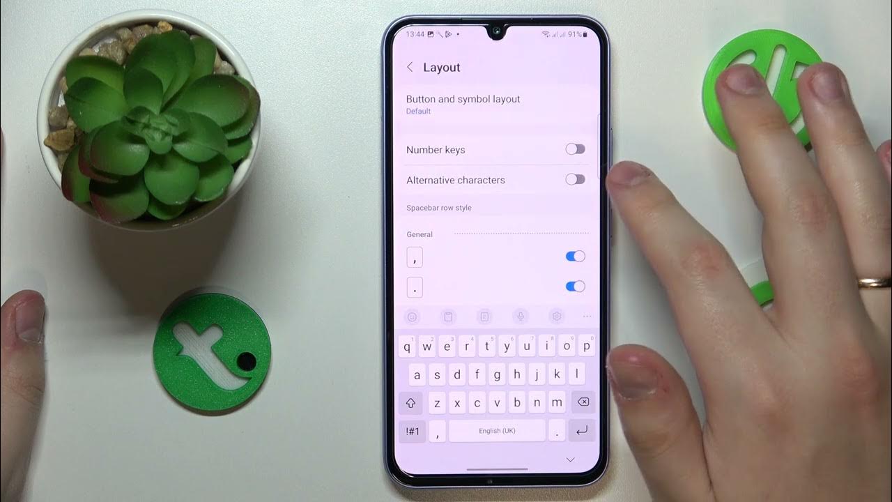 How to Add Numbers to Keyboard on Samsung Galaxy A34 Numeric Row