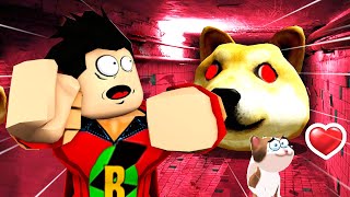 KORKUNÇ KÖPEK KAFASI KOVALADI!!  Roblox Doge Head Escape