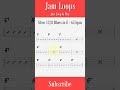 JAM LOOPS -  Slow 12/8 Blues in E - 65bpm #Shorts