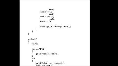 CS-301 Program for Stack in C By Anil Sharma