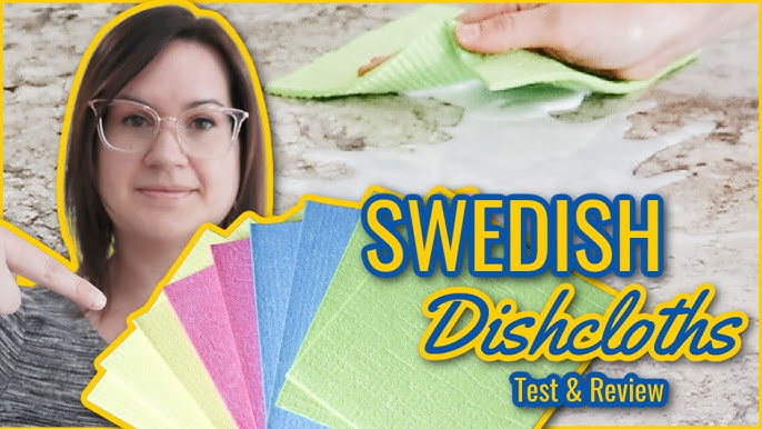 AIDEA Dish Cloth Swedish - Pack of 10, Cellulose Sponge Cloths, Absorbent  Friendly Reusable Cleaning Cloth, Dishcloths for Kitchen, and Dish Rag - 7