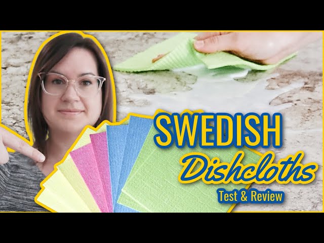 FEBU Swedish Dishcloths for Kitchen | 5 Pack Watercolor Swedish Dish Towels  | Cellulose Sponge Cloths | Non Scratch Reusable Paper Towels | No Odor