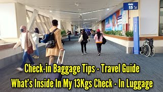 Check-in Baggage Tips - Travel Guide | What's Inside In My 13Kgs Check-In Luggage Turkish Airlines