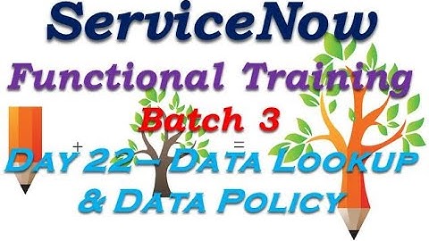 Batch3 :: Day 22 || Data Lookup || ServiceNow Functional Training #Shorts #Short