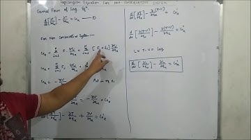 lagrangian for non conservatve system