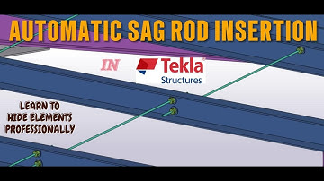 TEKLA STRUCTURE SAG ROD AUTOMATIC INSERTION AND IT CONNECTION DESIGN