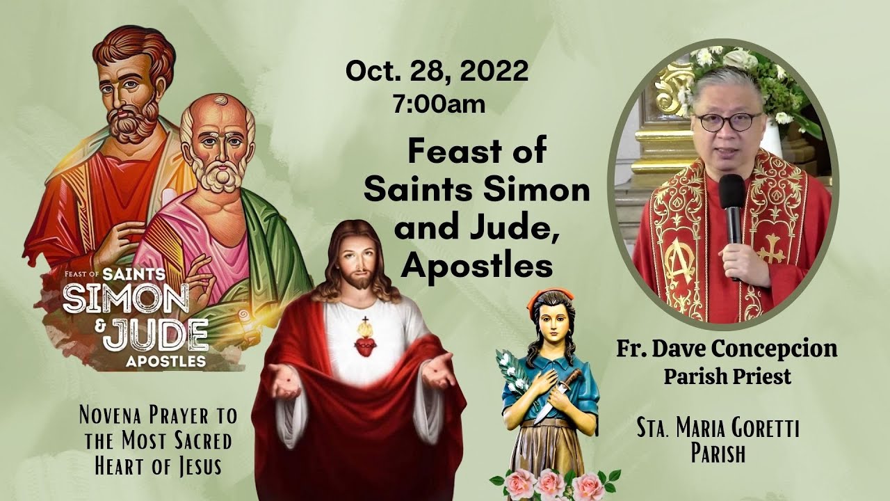 Oct. 28, 2022 | Rosary and 7:00AM Holy Mass on the Feast of Saints ...