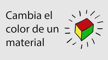 Cambia el color de un material en Unity