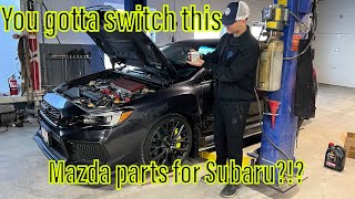 Why I use a Mazda oil filter on my 2018 STI (Must do)