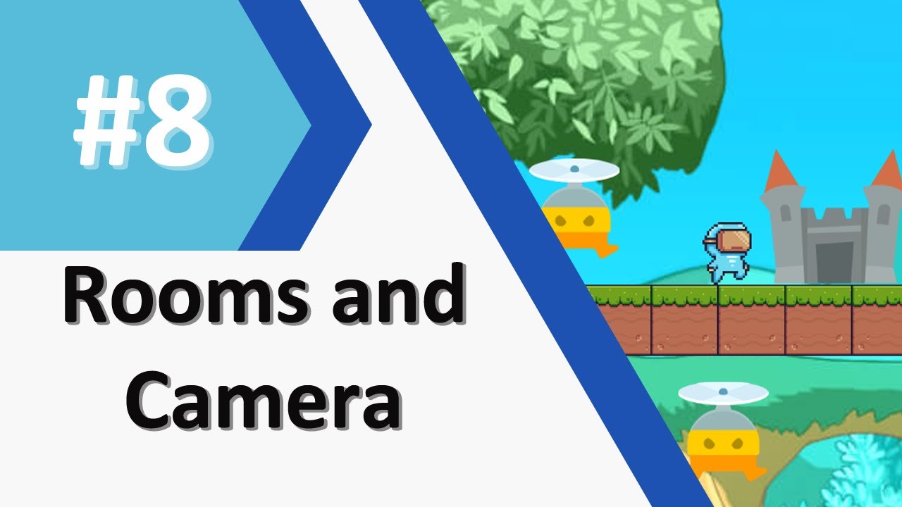 PixelPAD Tutorial: Platformer #8 - Rooms and Camera - YouTube